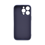 Силиконовый матовый чехол Silicone Case NEW ERA для iPhone 14 Pro, без логотипа, серо-сиреневый