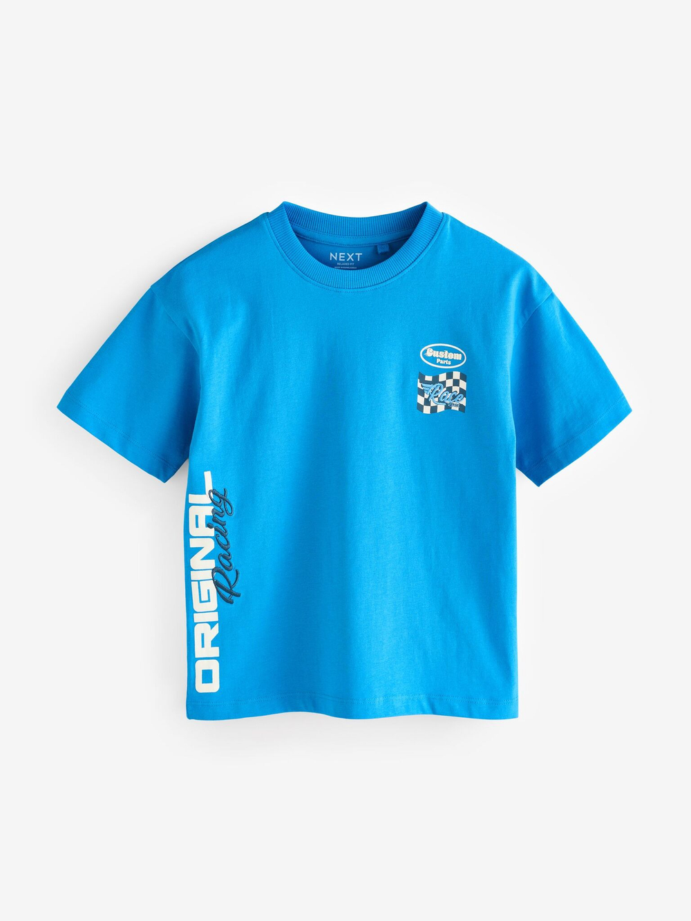 Футболка для мальчика Next E45-241, 3 шт., Синий, Черный, Молочный