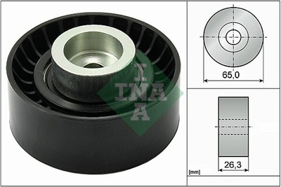 INA - 532047010-INA - Deflection/Guide Pulley, V-ribbed belt