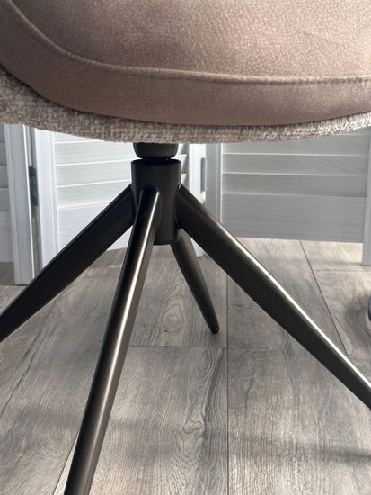 Стул ГРЕЙС (GRACE) 360 град, цвет КАПУЧИНО PENA-172 / G1229-7, ткань / ШОКОЛАДНОЕ ЗОЛОТО