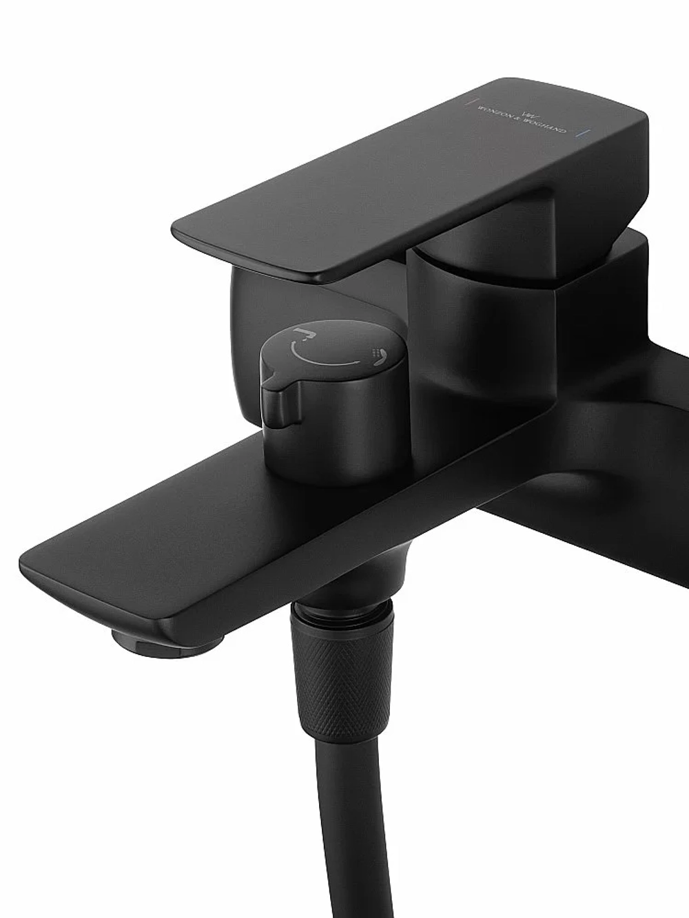 Смеситель для ванны с душем WONZON & WOGHAND EDGE WW-88639003A-MB черный матовый