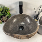 Каменная раковина из речного камня RS-05278 (41*32*15) 0861 из натурального камня