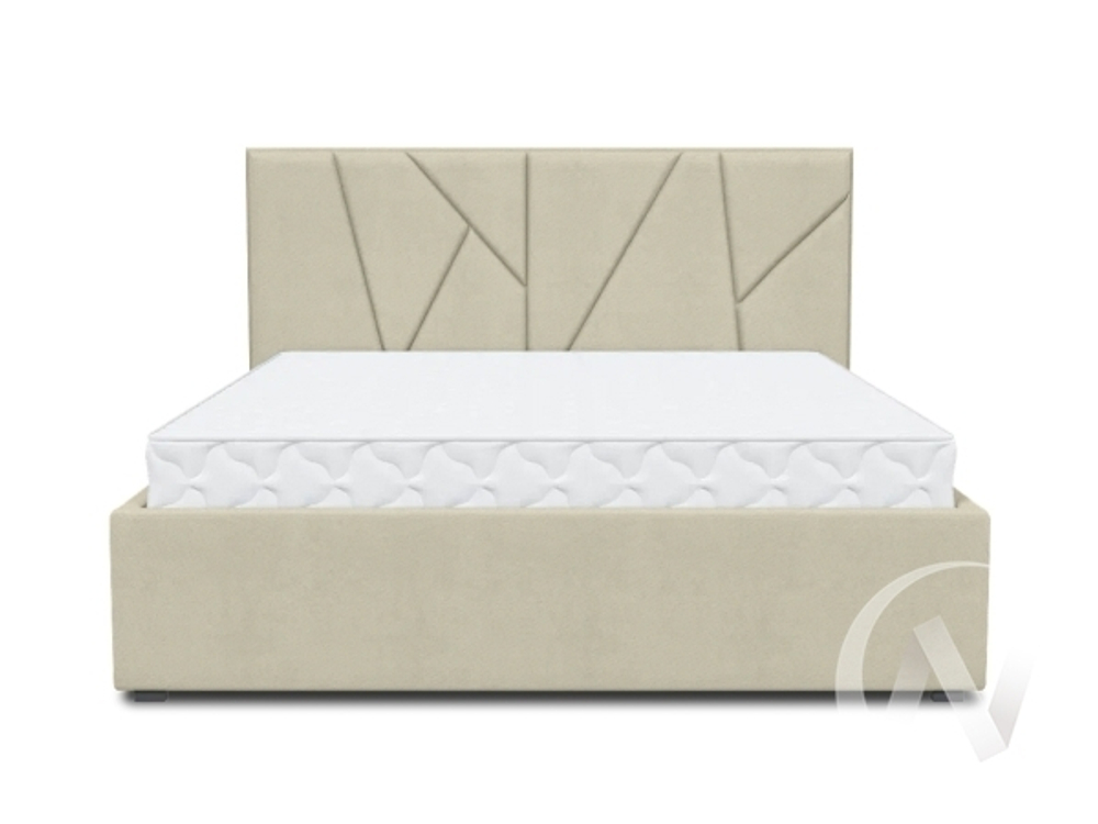 Кровать Рица 1 1;6 (Шторм 05; 1 категория) + Матрас Оптима Медиум АКЦИЯ!