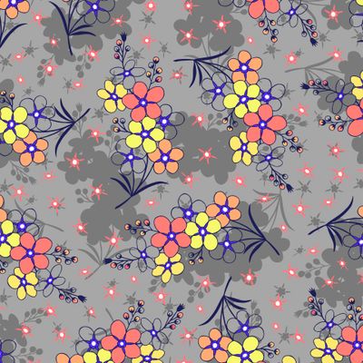 forget-me-not flowers seamless pattern.