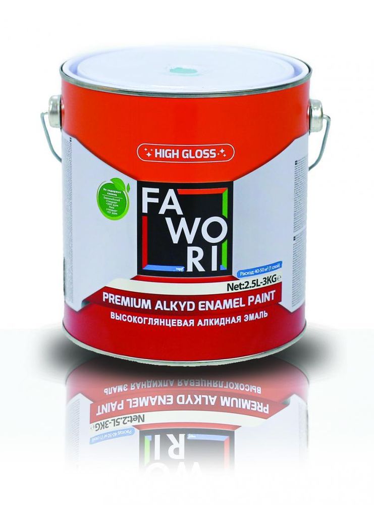 КРАСКА FAWORI ГЛЯНЦЕВАЯ БЕЛАЯ 2,5Л