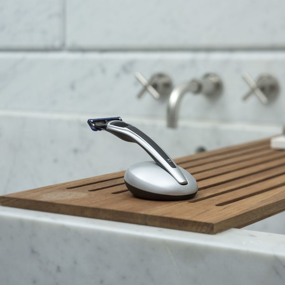 Бритва Bolin Webb X1, серебристая, черный акцент, Gillette Fusion (BW X1 ARG BLK)