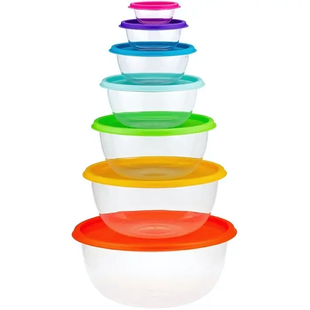 Набор мисок РАДУГА 7шт микс