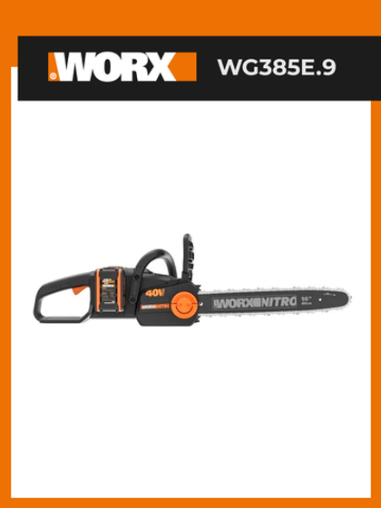 Цепная пила аккумуляторная WORX NITRO WG385E.9