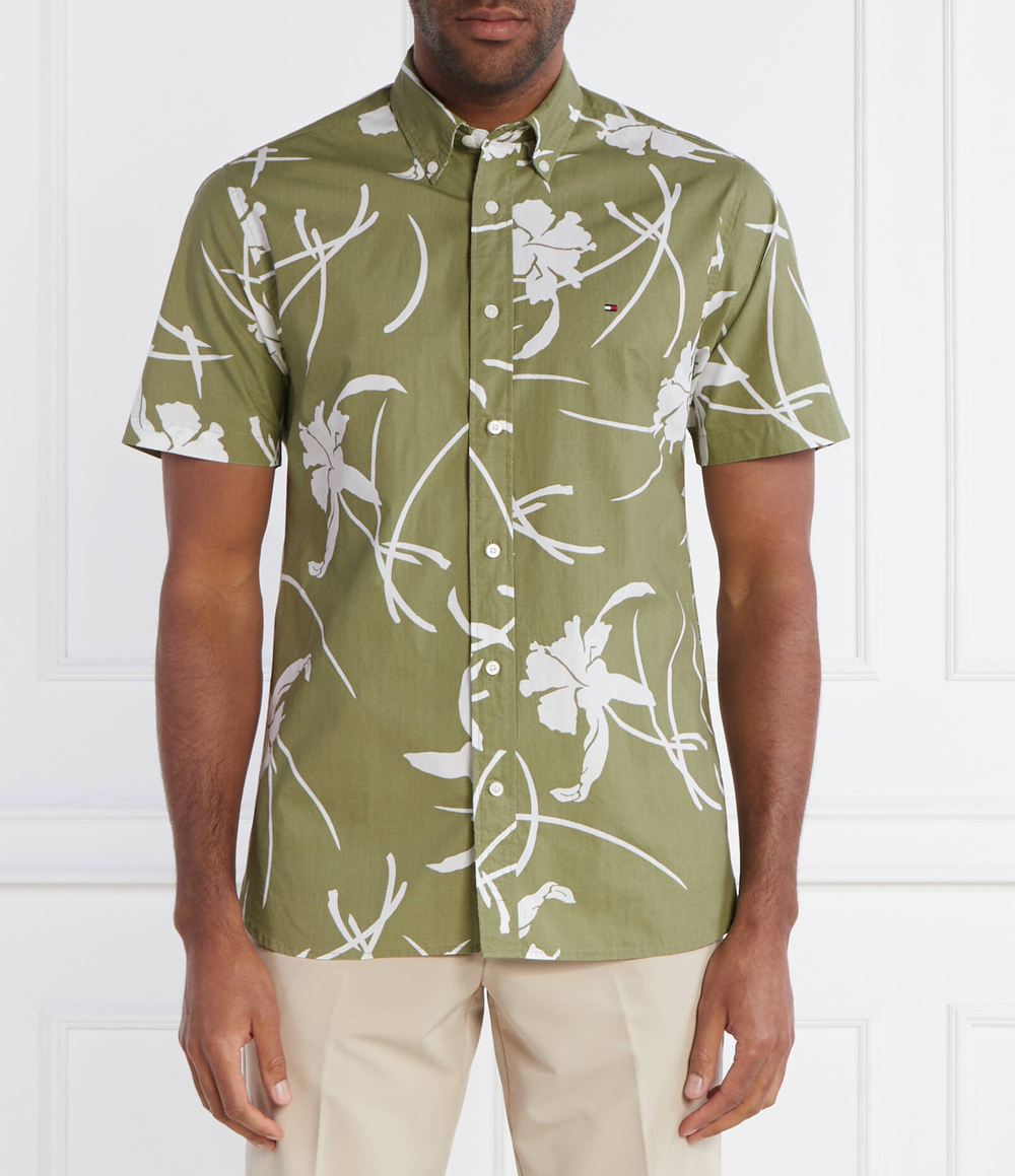 Рубашка LARGE TROPICAL PRT Tommy Hilfiger - зеленый(MW0MW34587)