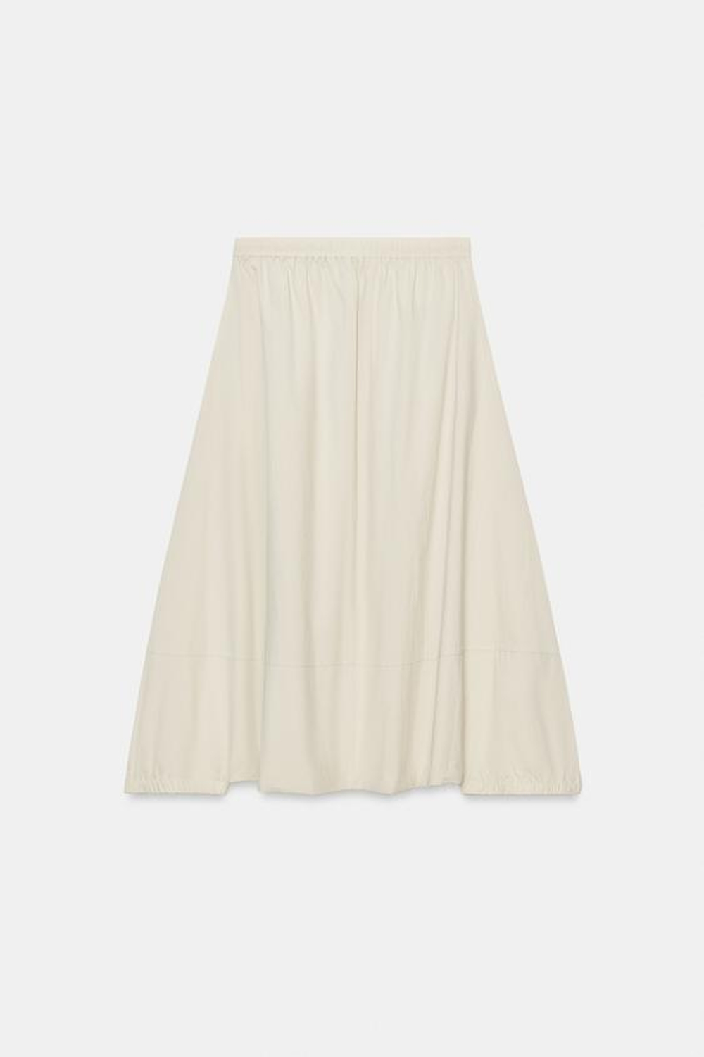 ZARA БРЮКИ-БАГГИ ИЗ НЕЙЛОНА, СВЕТЛО-ПЕСОЧНЫЙ