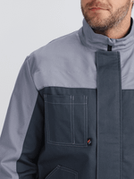 Костюм Бриготек-1 СОП (тк.Смесовая,260) брюки, т.серый/св.серый