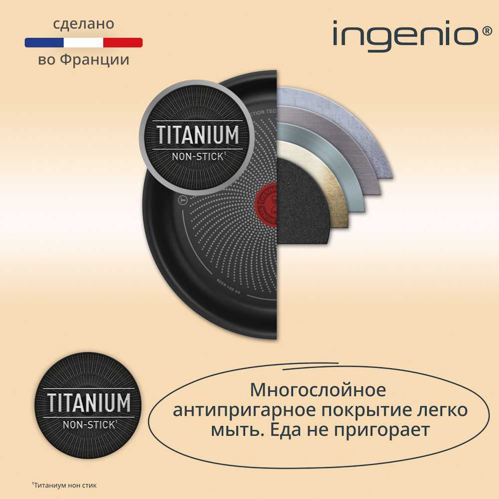 Набор посуды Tefal Ingenio Simply Cook L7279202, 5 предметов