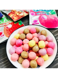 Жевательные конфеты со вкусом Клубники 22 г * 12 шт