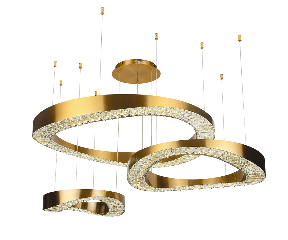 07676-80+60+40,20 Люстра Тауна бронза Led 140W