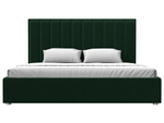 Кровать интерьерная Афродита 200, Зеленый, Велюр, 120605