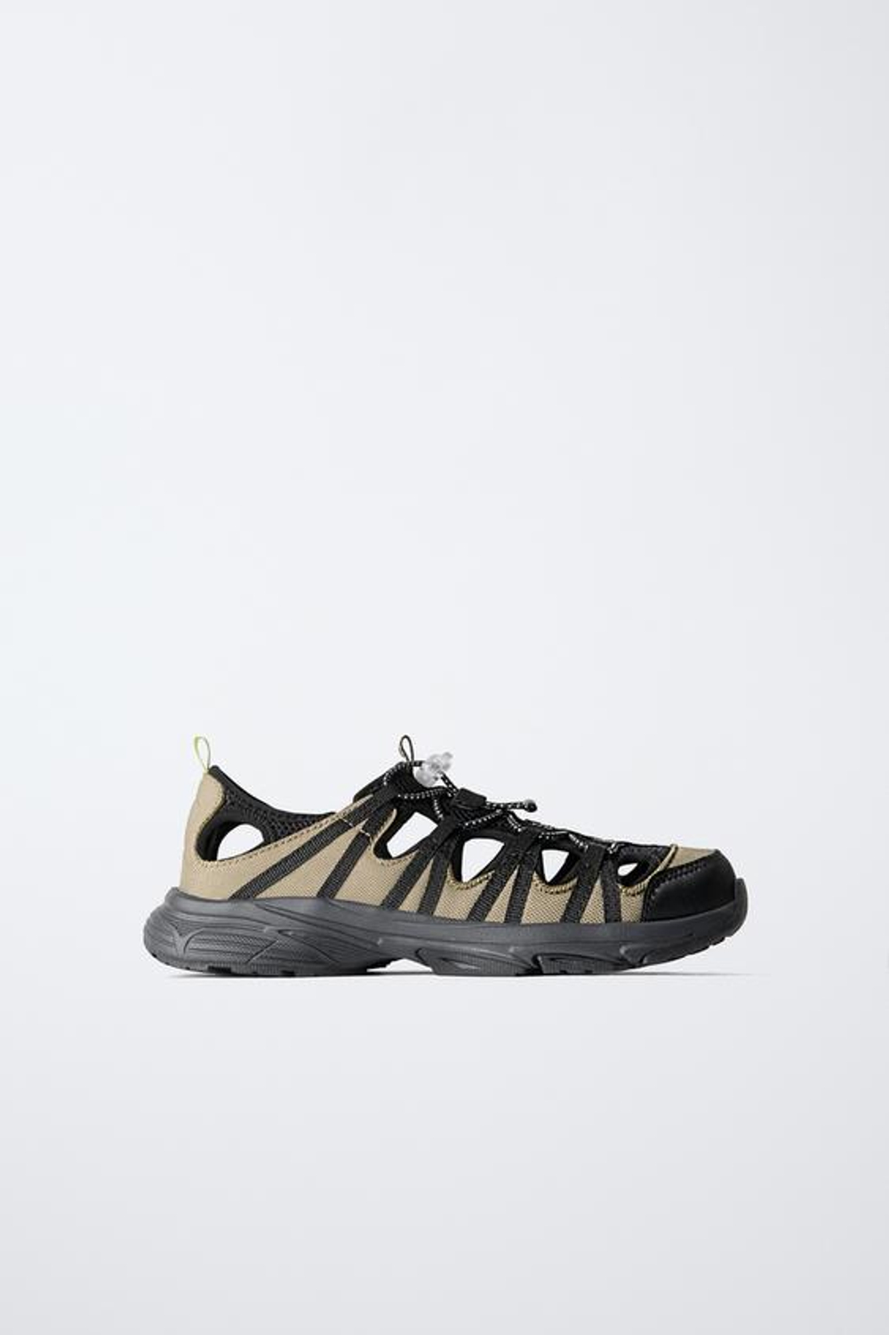 ZARA СПОРТИВНЫЕ САНДАЛИИ, ЧЕРНЫЙ