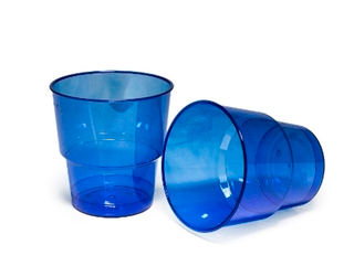 Стакан 200гр Кристалл Синий 1/10 шт