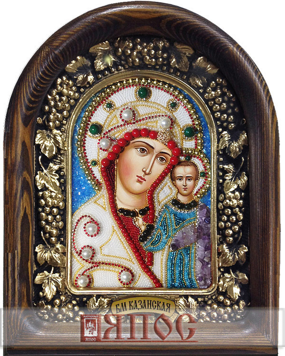 Икона Пресвятая Богородица Казанская бисер