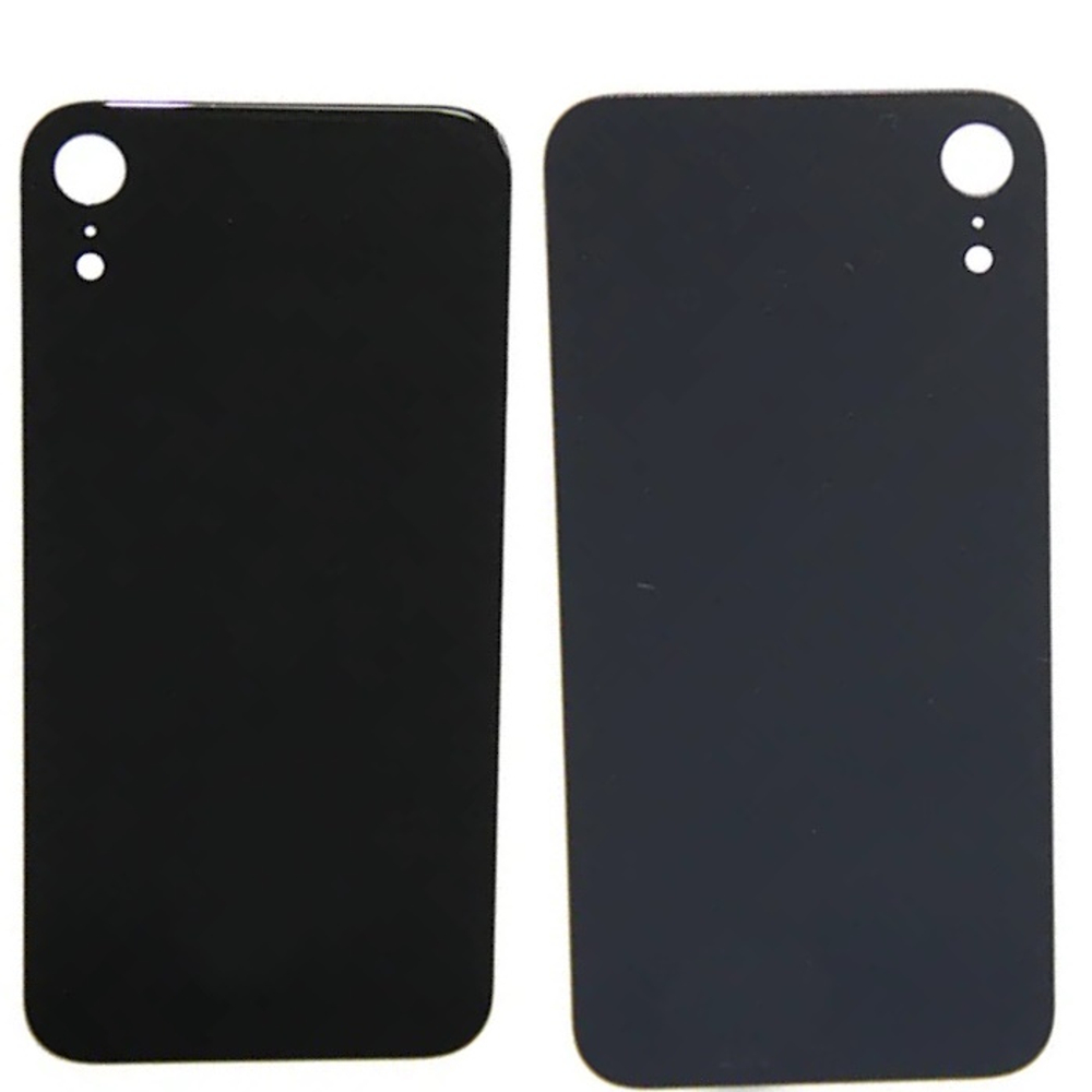 Задняя крышка для Apple iPhone Xr Черный (широкий вырез под камеру) - Премиум