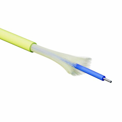 Кабель волоконно-оптический, симплексный, арамидные упрочняющие нити, для внутренней прокладки, нг(А)-HF, 1 ОВ, категория OM5 (G.651.1), 0,18 кН, барабан 2000 м