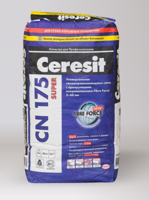 Наливной пол Ceresit CN 175 Super универсальный, 25 кг