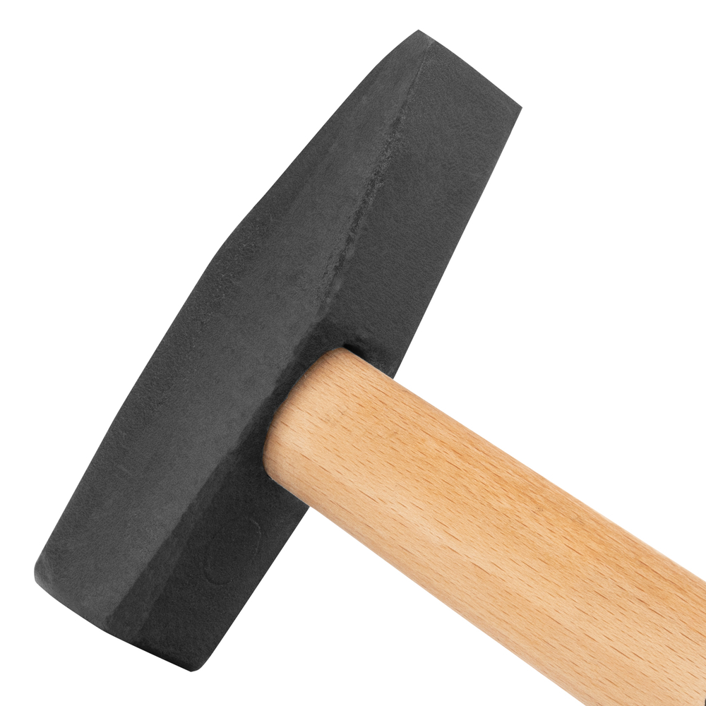 Молоток слесарный, 600 г, квадратный боек, деревянная рукоятка// Сибртех