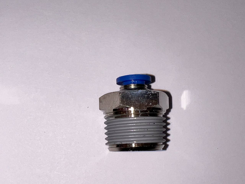 Пневмофитинг, 6мм прямой с нар. резьбой 1/2