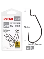 Крючок офсетный рыболовный RWH-09 №1/0 ( 2 упк по 5шт)