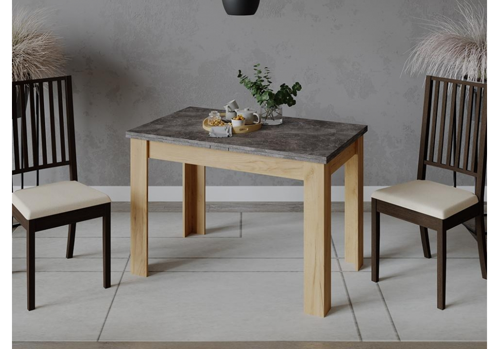 Стол деревянный Woodville Промо Тип 4 дуб крафт золотой, ателье темное