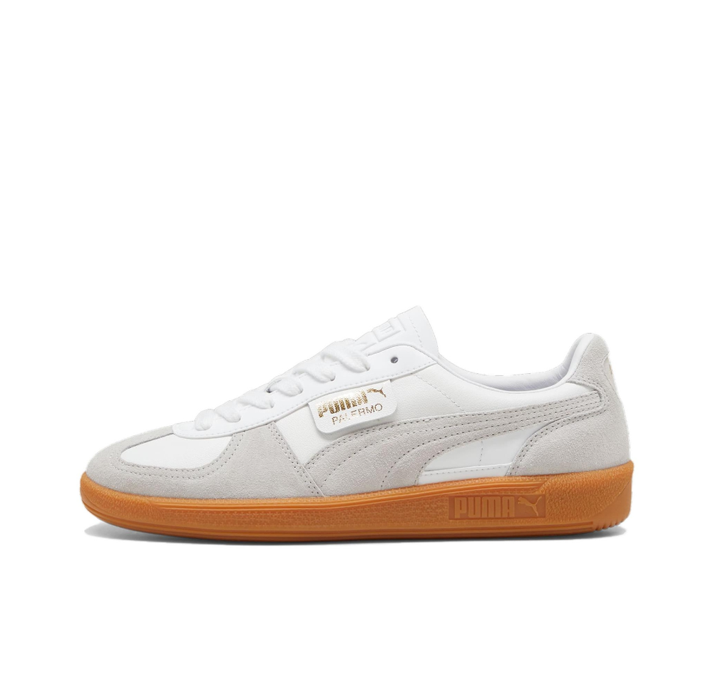 Кроссовки Puma Palermo Leather 'White Glacial Grey Gum' 396464-12