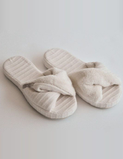 Домашние тапочки Hamam Fula слоновая кость фото