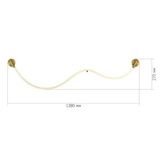 SL6118.301.01 Светильник настенный ST-Luce Латунь/Белый LED 1*20W 4000K MARLOW