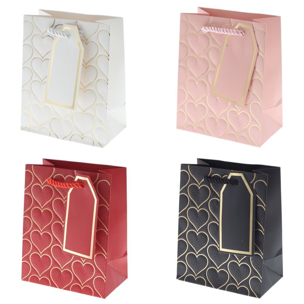 GAEM Пакет подарочный XS (бумага 210г/м2, блок 12шт), L12 W7 H15 см, 4в.