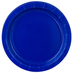 Тарелки бумажные в синем цвете, 17 см/ 23 см, 6 шт
