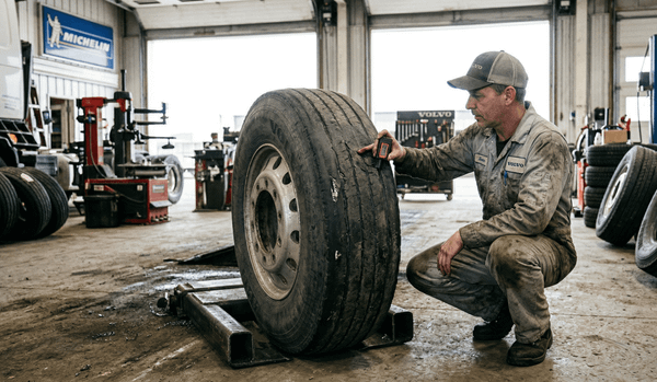 Когда нужно менять грузовые шины: признаки износа