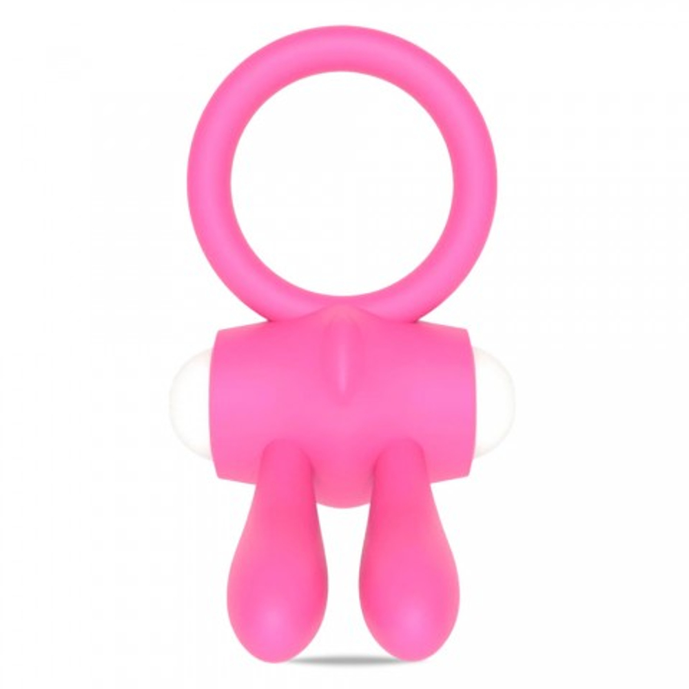 Эрекционное виброкольцо Power Rabbit clit cockring (розовое)