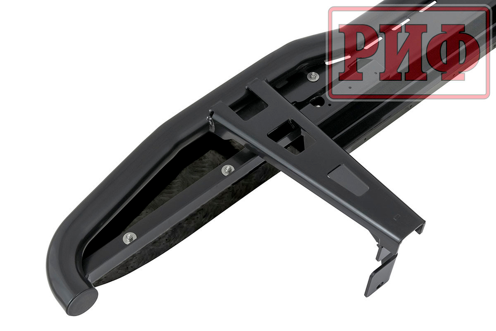 Пороги силовые Toyota Land Cruiser Prado 150 (чёрные) РИФ