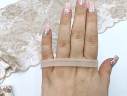 Капроновая бейка, 9мм, бежевая, м