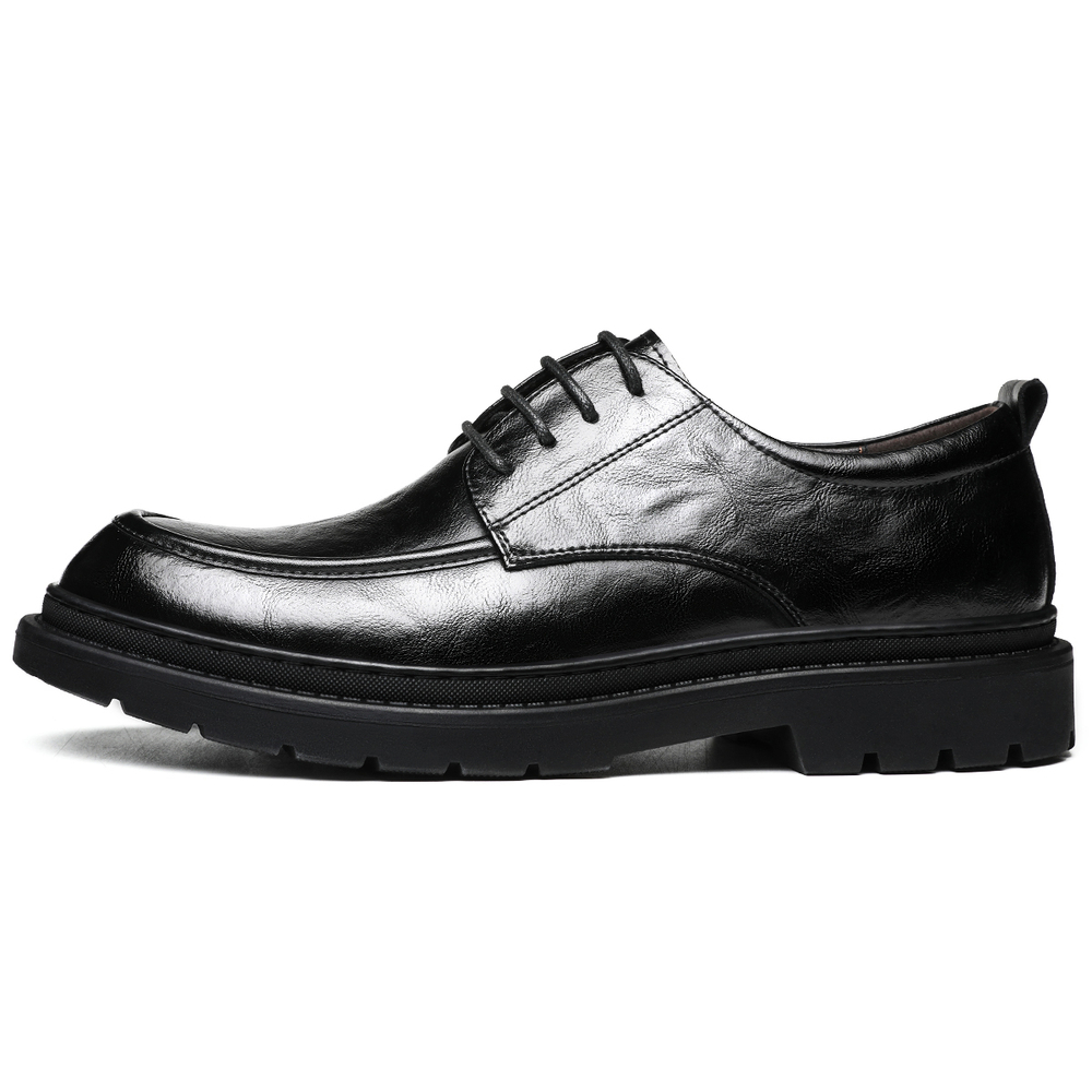 CHINT Casual Leather Shoes Men"s Low top Black