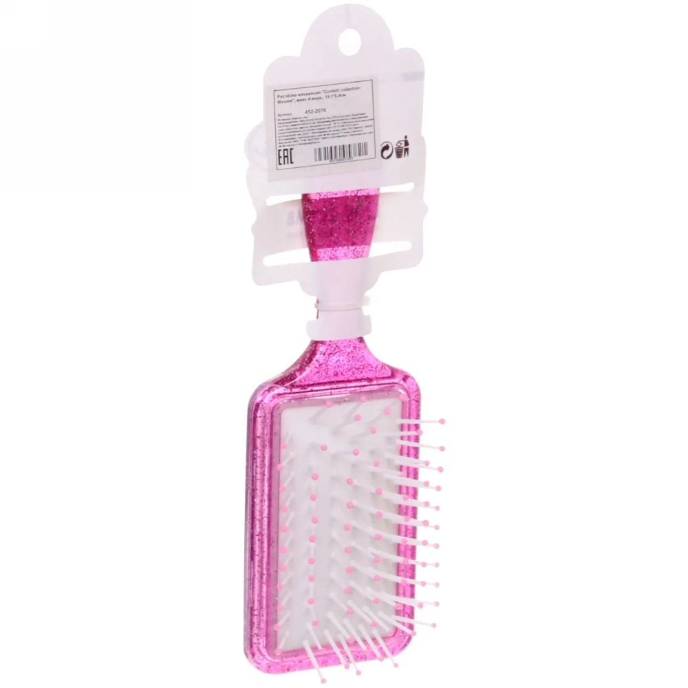 Расческа массажная «Baby House Boom», микс 4 вида Мишки, 18,5*6см