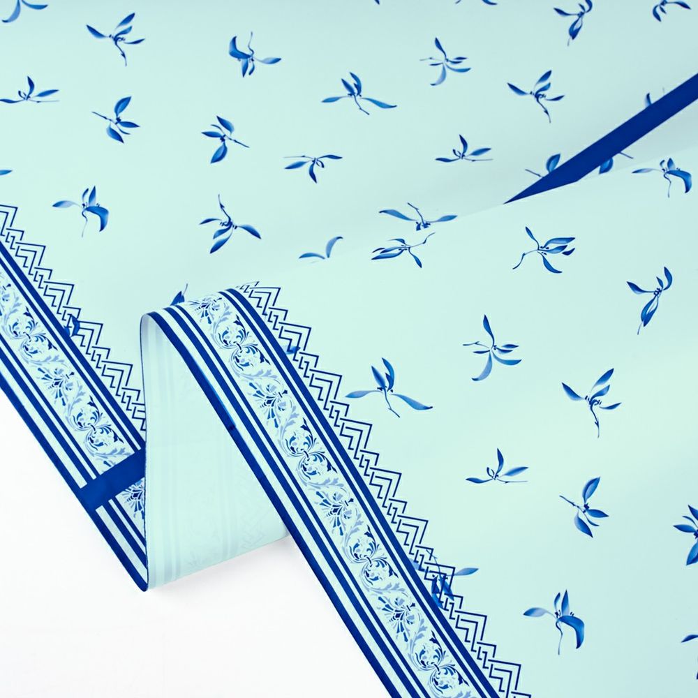 Пленка матовая &quot;Орнамент Флоры&quot; Нежная мята 57см*10м