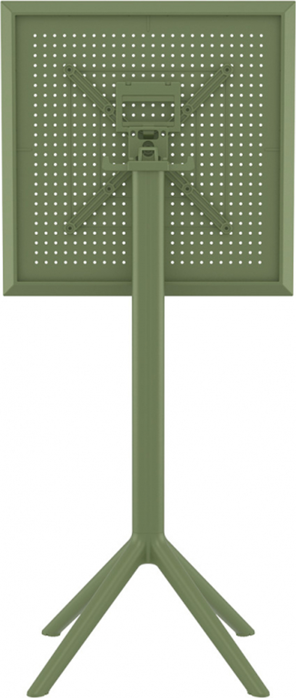 Стол пластиковый барный складной Siesta Contract Sky Folding Bar Table 60, оливковый