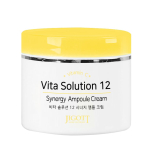 Jigott Ампульный крем для отбеливания и разглаживания морщин / Vita Solution 12 Synergy Ampoule Cream, 100 мл