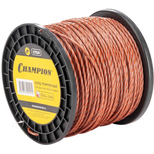 Леска CHAMPION Whisper-twist 3,5*124 м (витой квадрат)+нож   C7124