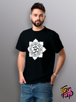 Футболка с принтом Лотос со знаком ОМ