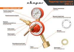 Редуктор пропановый Сварог БПО 5-4 (2870000000)