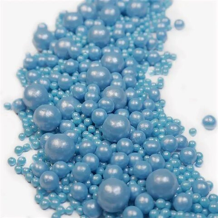 Посыпка рис воздушный "Жемчуг" голубой, 50г