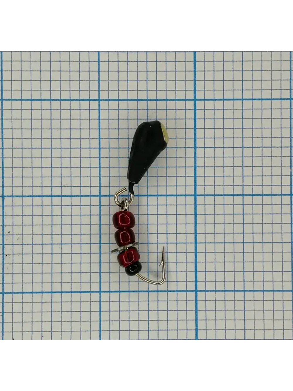 Мормышка вольфрамовая "Капля с подвесным крючком"