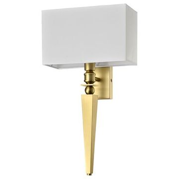 Бра 1*E14 7721/A brass без абажуров латунь Newport