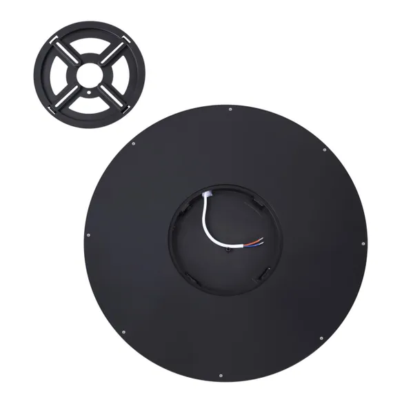 7660/32L MITRA LED SN 087 Светильник пластик/белый/черный LED 32Вт 3000/4000K D400 IP40 ALFA BLACK